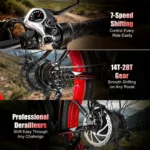26" Fat Tire 1500W Electric Bike - Image 5
