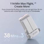 DJI Mini 3 Fly More Combo (DJI RC), Drones with Camera for Adults 4K, 3 Batteries for 114-min Flight Time, Vertical Shooting, 32800ft (10km) Video Transmission, Lightweight Mini Drone for Beginners - Image 4