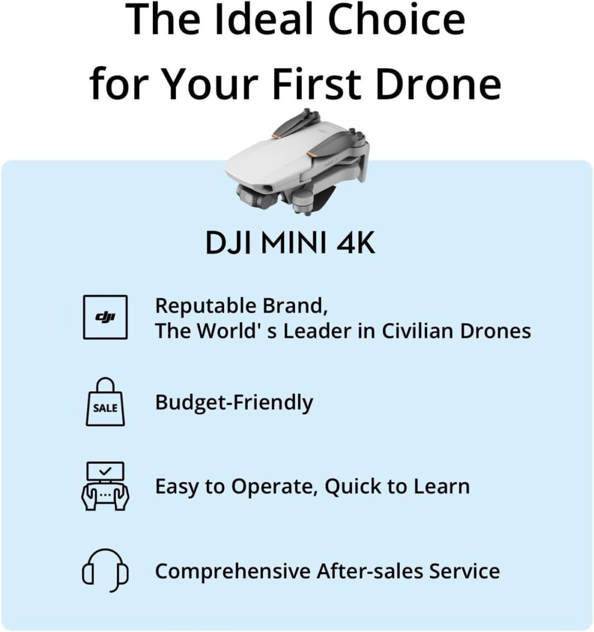 DJI Mini 4K Fly More Combo, Drone with 4K UHD Camera for Adults, Under 249 g, 3-Axis Gimbal Stabilization, 10km Video Transmission, Auto Return, 3 Batteries for 93-Min Max Flight Time - Image 4