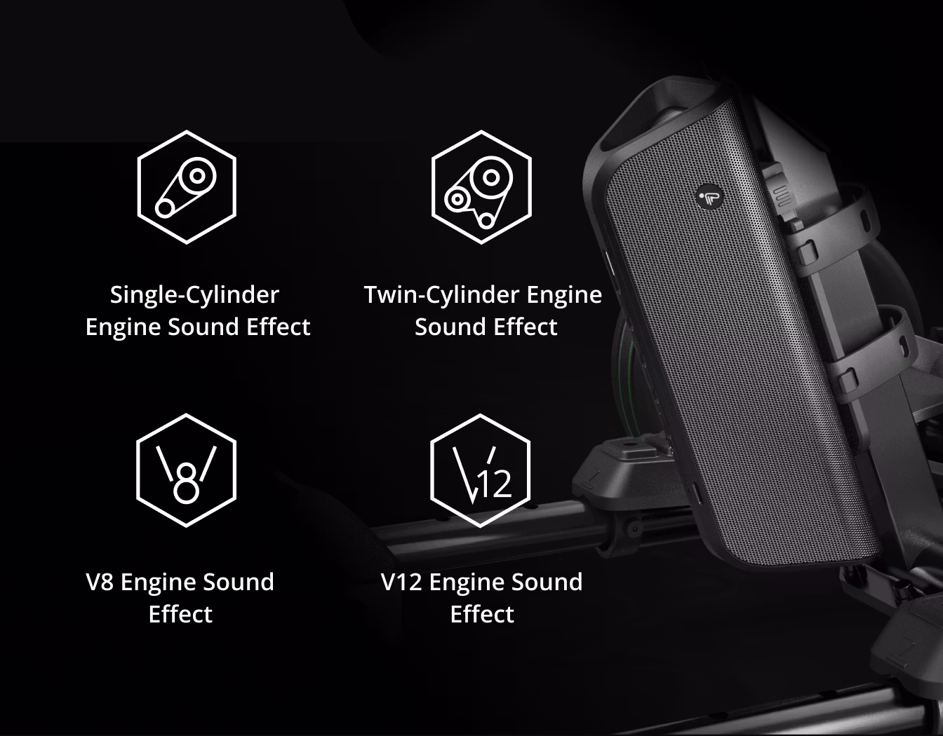 Experience the power of four different auditory experiences that will transport you right into the driver's seat. Tune in to the thrilling sounds of your