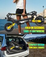 Electric Scooter for Adults, 1200W Motor Fast E Scooter, Foldable - Image 6