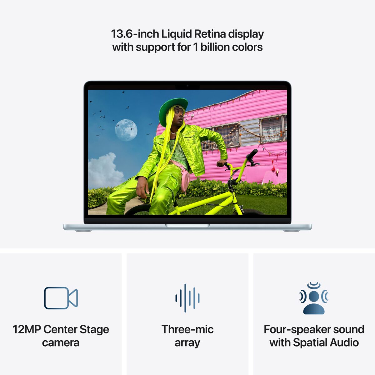 Apple 13" MacBook Air with M5 chip, 10 core CPU / 8 core GPU, 16GB Memory, 512GB SSD - Sky Blue - Image 5