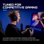 RIG R5 SPEAR PRO HS Wired Gaming Headset Officially Licensed for PlayStation, PS5, PS4, PC - 40mm Graphene Drivers, Optimized for Tempest 3D Audio, Flip-to-Mute Mic, Memory Foam Cushions, 3.5mm - Black - Image 4