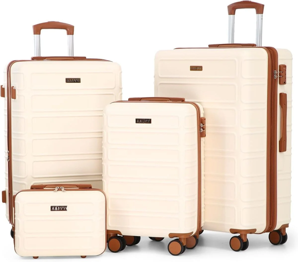 AAIVV 4 Piece Luggage Set Expandable ABS Travel Suitcase Set TSA Lock Hardshell Durable Lightweight Traveling Luggage Sets Gift for Back to School (Amy Green, 28in26in20in13in) - Image 10