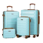 AAIVV 4 Piece Luggage Set Expandable ABS Travel Suitcase Set TSA Lock Hardshell Durable Lightweight Traveling Luggage Sets Gift for Back to School (Amy Green, 28in26in20in13in) - Image 15