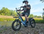 ESKUTE E Trike Electric Bike, Peak 1200W Brushless Motor Folding Trike 18X3.0 Fat Tire Ebike, 624Wh Removable Battery, Step-Thru 3 Wheel Electric Bicycle, Up to 55 Miles, 18MPH+ Tricycle for Adults - Image 9