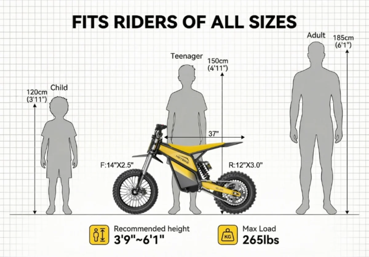 Heybike Villain Ultimate Electric Pit Bike - Image 8