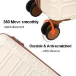 AAIVV 4 Piece Luggage Set Expandable ABS Travel Suitcase Set TSA Lock Hardshell Durable Lightweight Traveling Luggage Sets Gift for Back to School (Amy Green, 28in26in20in13in) - Image 9