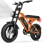 ESKUTE V100 Electric Bike for Adults, Electric Dirt Bike 1500W Peak Motor, All Terrain Dual Suspension E Bike 20+MPH Top Speed, Ebike Up to 60 Miles Range, 16" Fat Tire, 48V13Ah Battery, 7-Speed