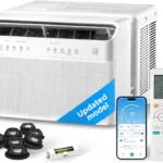 Midea 10,000 BTU U Shaped Smart Inverter Window Air Conditioner - Cools 450 Sq Ft, Ultra Quiet with Open Window Flexibility - Alexa/Google Assistant Compatible - 35% Energy Savings, Remote (Updated)