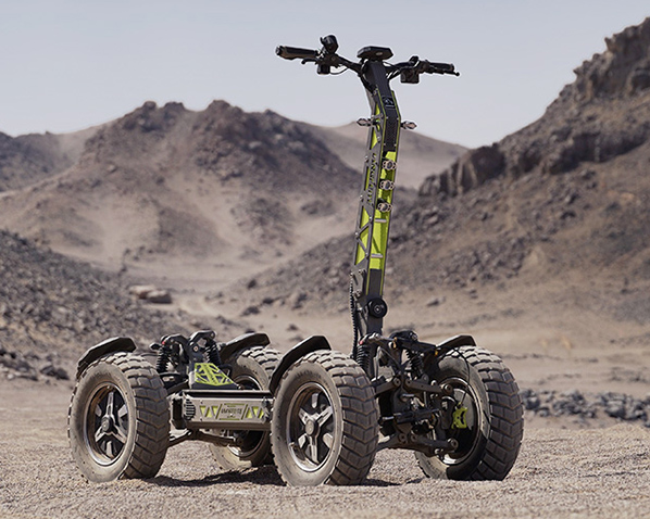 19-INCH AIR TUBELESS TIRES AND HYDRAULIC SUSPENSION SYSTEM