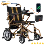 Electric Wheelchairs for Adults，Lightweight Foldable Wheelchair 15 Miles Long Travel Range, 360° Joystick Control Motorized Wheelchair, Support 286 lbs with LED Light Power Wheelch - Image 11