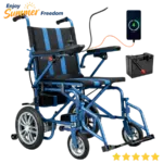 Electric Wheelchairs for Adults，Lightweight Foldable Wheelchair 15 Miles Long Travel Range, 360° Joystick Control Motorized Wheelchair, Support 286 lbs with LED Light Power Wheelch - Image 12