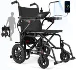 Electric Wheelchairs for Adults，Lightweight Foldable Wheelchair 15 Miles Long Travel Range, 360° Joystick Control Motorized Wheelchair, Support 286 lbs with LED Light Power Wheelch - Image 3