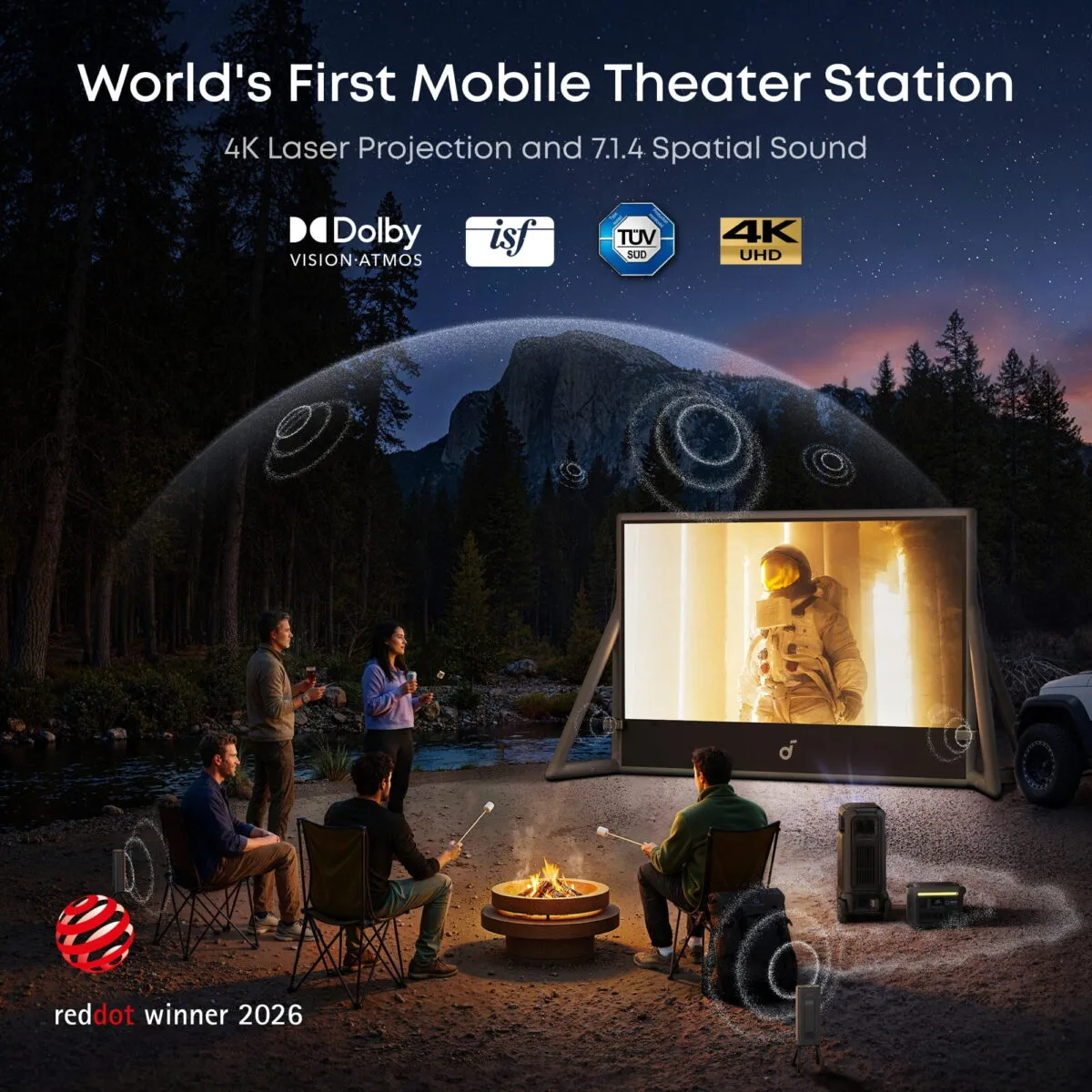 soundcore Nebula X1 Pro 4K Projector | World's First Mobile Theater Station - Image 2