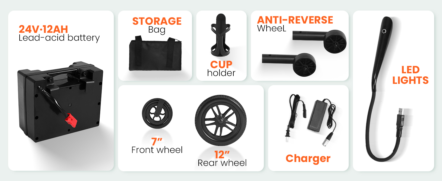 foldable electric wheelchair