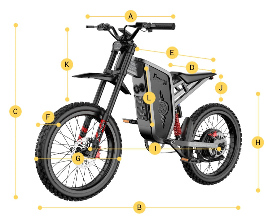 Freego X2 Ebike Dimensions Geometry